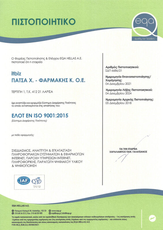ISO 9001 ITBIZ